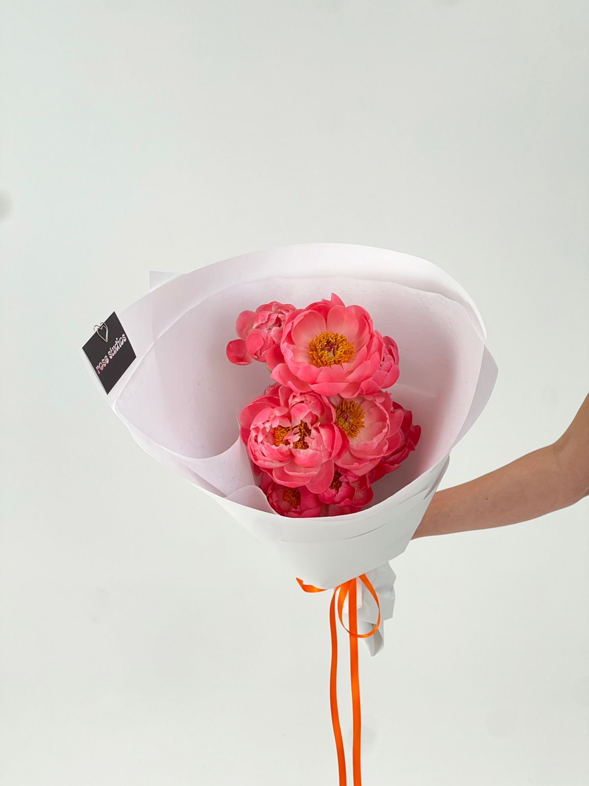 Coral Peony Bouquet – Seasonal Flower Delivery Melbourne